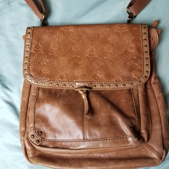 The Sak Leather Floral Embossed Ventura Convertible Backpack main image 15